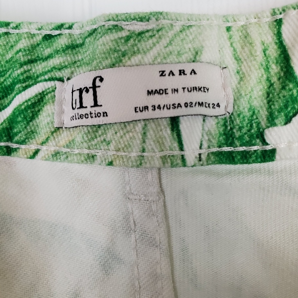 NWT zara mom style tropical bird  high rise Jeans - Picture 8 of 8